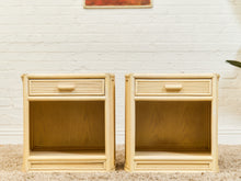 Load image into Gallery viewer, Bamboo Vintage Pair of Nightstands