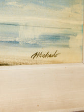 Load image into Gallery viewer, Waikiki Bay Landscape gouache Painting Signed #1