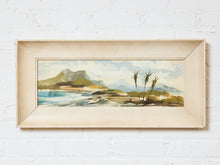 Load image into Gallery viewer, Waikiki Bay Landscape Guache Painting Signed #2