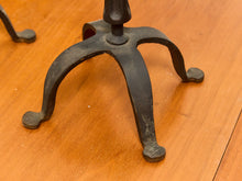 Load image into Gallery viewer, Pair of Vintage Iron Candlesticks