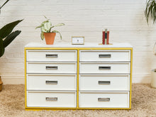 Load image into Gallery viewer, Yellow and White as Found Dresser