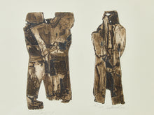 Load image into Gallery viewer, Mid Century Abstract Figures by John Lee Lithograph