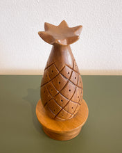 Load image into Gallery viewer, Vintage Monkey Pod Pineapple Appetizer Server