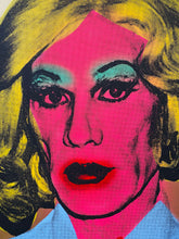 Load image into Gallery viewer, Original Screen Print Study of Portrait of AndyWarhol