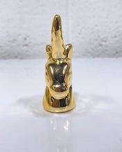 Load image into Gallery viewer, Mini Gold Unicorn Head Figurine