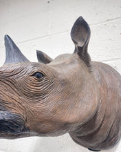 Load image into Gallery viewer, Large Rhino Head Wall Hanging
