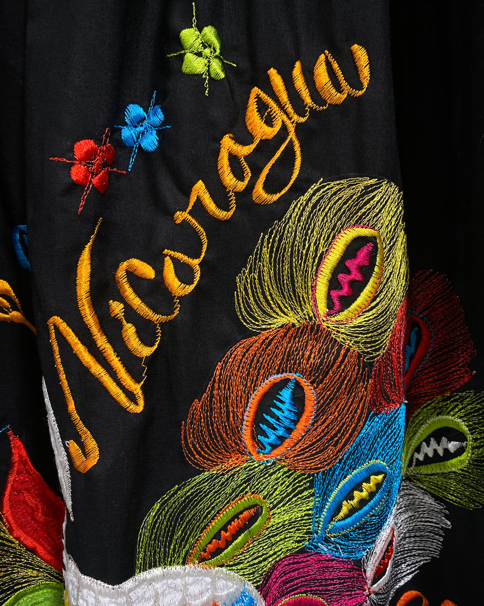 Black Embroidered Nicaragua Dress Sunbeam Vintage black-embroidered-nicaragua-dress-sunbeam-vintage