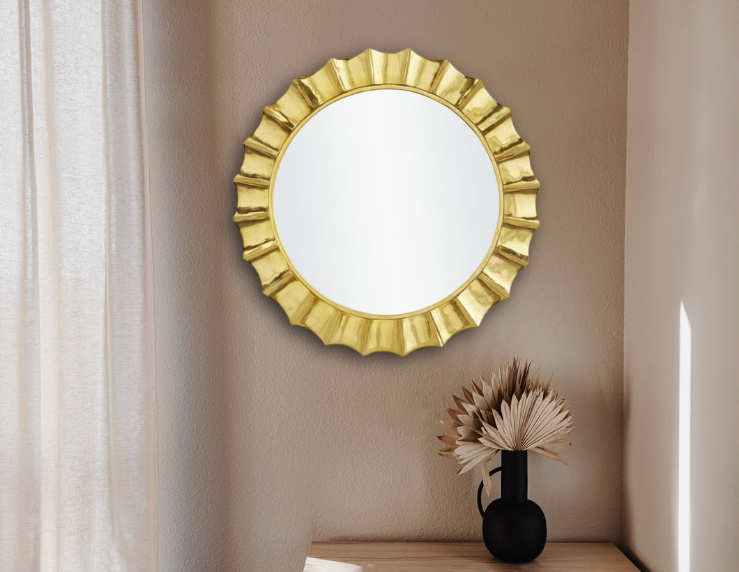 Celestre Round Gold Mirror