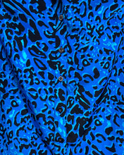 Load image into Gallery viewer, Blue Animal Print Blouse (PS)