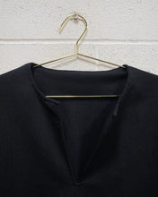 Load image into Gallery viewer, Vintage Black Blouse with Bell Sleeves