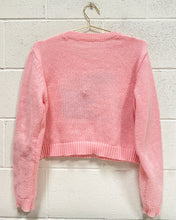 Load image into Gallery viewer, Pink Sweater with a Black Bunny (L)