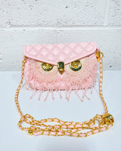 Load image into Gallery viewer, Pink Quilted Owl Purse