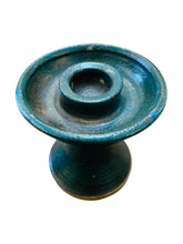 Load image into Gallery viewer, 1976 Mossy Green Studio Pottery Candle Holder