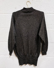 Load image into Gallery viewer, Vintage Black and Gold Sparkly Sweater (M)
