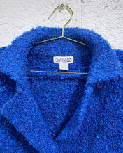 Load image into Gallery viewer, Vintage Blue Nubby Waist Jacket (S)
