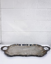 Load image into Gallery viewer, Vintage Silver Plated Copper Tray