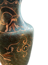 Load image into Gallery viewer, Chinese Cloissone Dragon Vase