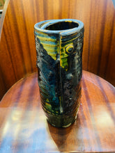 Load image into Gallery viewer, Green Blue Glazed Tall Vase