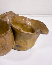 Load image into Gallery viewer, Handbuilt Stoneware 3 “Flower Cups”
