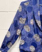 Load image into Gallery viewer, Vintage Navy Blue Dress with Circle Motif