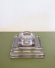 Load image into Gallery viewer, Antique 2-Piece Glass Inkwell