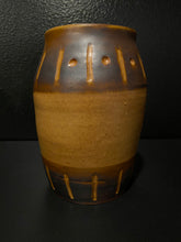 Load image into Gallery viewer, Two Tone Fire Glaze Stoneware Pottery Jar