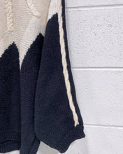 Load image into Gallery viewer, Vintage Cream and Black Sweater (M)