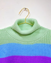 Load image into Gallery viewer, Pastel Striped Crop Sweater (XL)