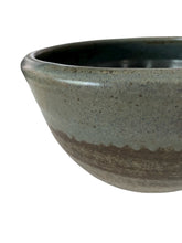 Load image into Gallery viewer, Large Beautiful Celadon Gray Wash with Iron Oxide Brown Stoneware Bowl