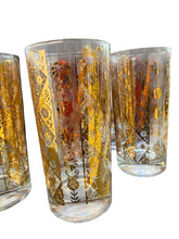 Load image into Gallery viewer, Set of Five Georges Briard Gold High Ball Glasses