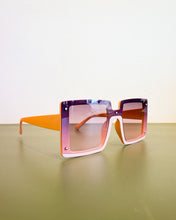 Load image into Gallery viewer, Pink and Purple Rectangular Sunnies