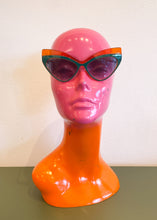 Load image into Gallery viewer, Green and Orange Cat Eye Sunnies