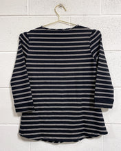 Load image into Gallery viewer, Black and White Striped Blouse (XXS)