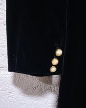 Load image into Gallery viewer, Vintage Black Velvet Dress (9)