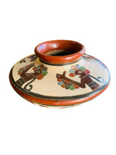 Load image into Gallery viewer, Hand Painted Tribal Figures on a Terra Cotta Pot