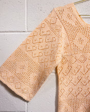 Load image into Gallery viewer, Vintage Peach Knit Sweater with Bell Sleeves