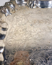 Load image into Gallery viewer, Vintage Silver Plated Copper Tray
