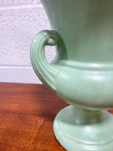 Load image into Gallery viewer, Vintage Mint Green Urn Vase