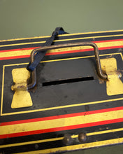 Load image into Gallery viewer, Vintage Metal Hinged Tin Box with Lock and Key - Made in England