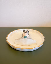 Load image into Gallery viewer, Vintage Ceramic Plate with Bust of Mustache Man