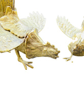 Load image into Gallery viewer, Mid Century Brass Fighting Roosters