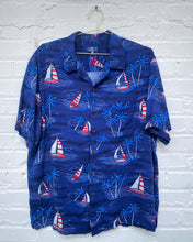 Load image into Gallery viewer, Red White and Blue Sail Boat Shirt (XL)