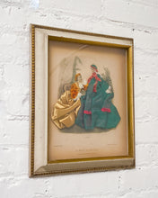 Load image into Gallery viewer, La Mode Illustrée Fabric Embellished Victorian 3D Shadow Box Dress Fashion Print