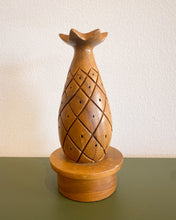 Load image into Gallery viewer, Vintage Monkey Pod Pineapple Appetizer Server