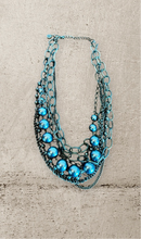 Load image into Gallery viewer, Multi-Layer Gun Metal Grey Chain Necklace