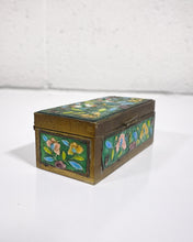 Load image into Gallery viewer, Vintage Colorful Brass Pill Box