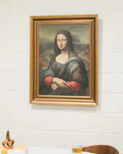 Load image into Gallery viewer, Vintage Oil Painting of Mona Lisa Framed