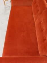 Load image into Gallery viewer, Desmond Walnut Framed Sofa 72” in Royale Rust