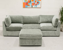 Load image into Gallery viewer, Diana Modular Sofa in Belmont Jade 4 Piece