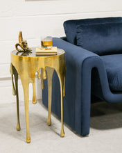 Load image into Gallery viewer, Volcano Drip Side Table in Gold

